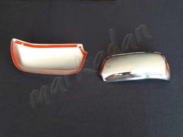 Markadan Skoda Octavia Krom Ayna Kapağı 2000-2004 2 Parça Paslanmaz Çelik - Resim 2