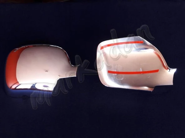 Markadan Renault Kangoo Krom Ayna Kapağı 2008-2013 2 Parça Abs Krom - Resim 2