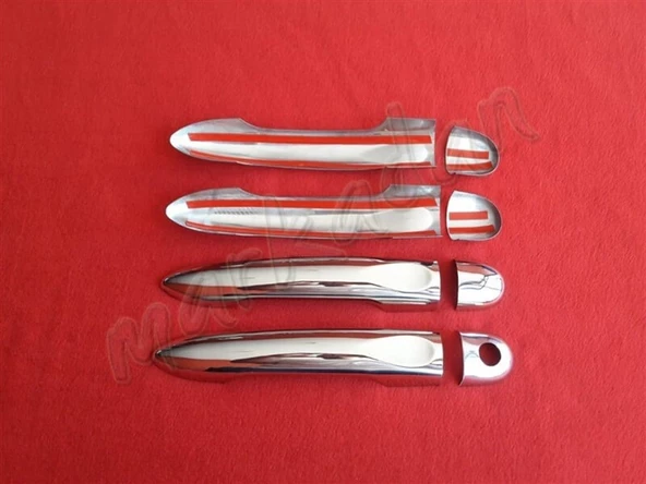 Markadan Renault Fluence Krom Kapı Kolu 2010-2016 4 Kapı Paslanmaz Çelik - Resim 2