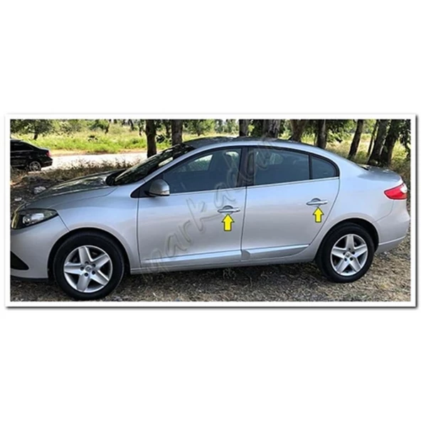Markadan Renault Fluence Krom Kapı Kolu 2010-2016 4 Kapı Paslanmaz Çelik - Resim 3