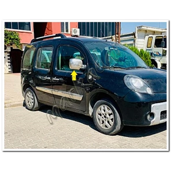 Markadan Renault Kangoo Krom Ayna Kapağı 2008-2013 2 Parça Abs Krom - Resim 3