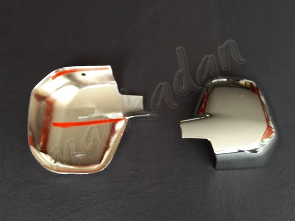 Markadan Peugeot Partner Tepee Krom Ayna Kapağı 2008-2011 2 Parça Abs Krom - Resim 2