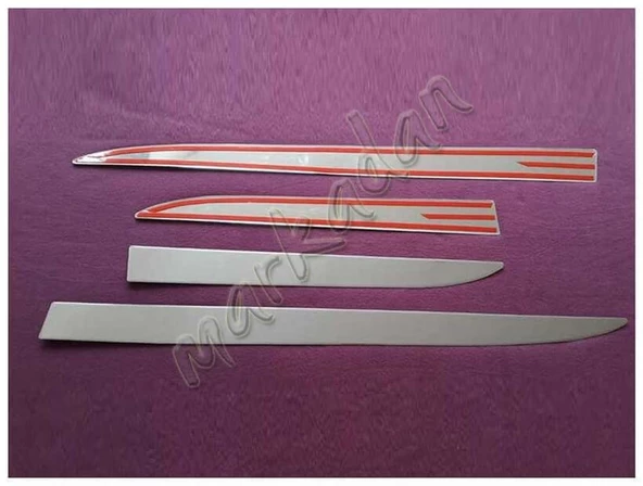 WOC Chrome Hyundai Tucson Krom Geniş Yan Kapı Çıtası 2015-2020 4 Parça Paslanmaz Çelik - Resim 4