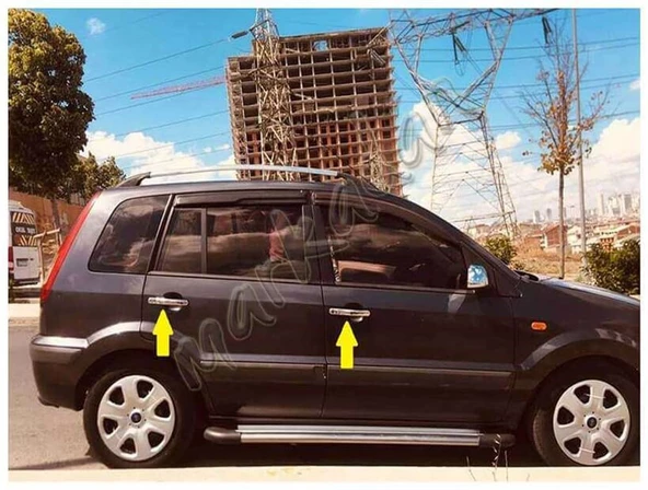 Markadan Ford Fusion Krom Kapı Kolu 2002-2012 4 Kapı Paslanmaz Çelik - 3