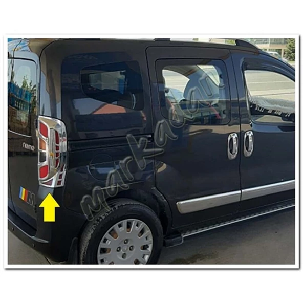 Markadan Citroen Nemo Krom Stop Çerçevesi 2008 Sonrası 2 Parça Abs Krom - 4