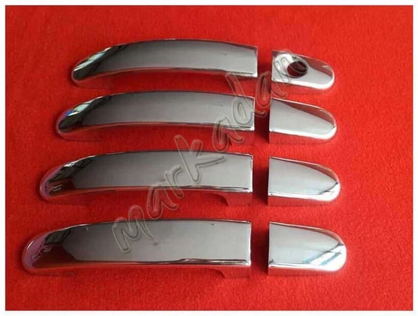 Markadan Ford C-Max Krom Kapı Kolu 2003-2010 4 Kapı Paslanmaz Çelik - Resim 2