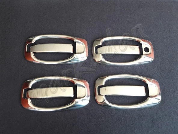 Markadan Citroen Nemo Krom Kapı Kolu 2008 Sonrası 4 Kapı 8 Parça Paslanmaz Çelik ürün görseli 1