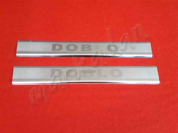 Markadan Fiat Doblo Krom Kapı Eşiği 2010-2023 2 Parça Paslanmaz Çelik