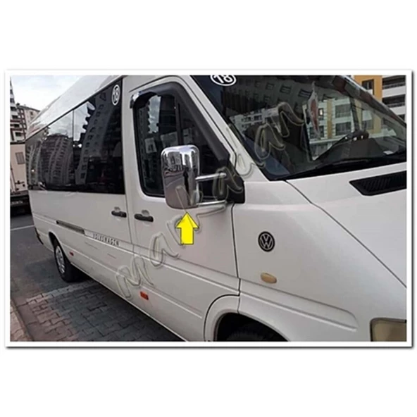 DB Chrome VW Volt Lt Krom Ayna Kapağı 1998-2006 2 Parça Abs Krom - Resim 3