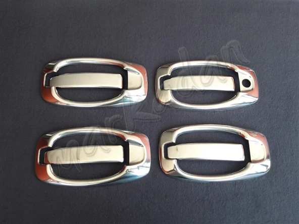 Markadan Fiat Fiorino Krom Kapı Kolu 2008 Sonrası 4 Kapı 8 Parça Paslanmaz Çelik ürün görseli