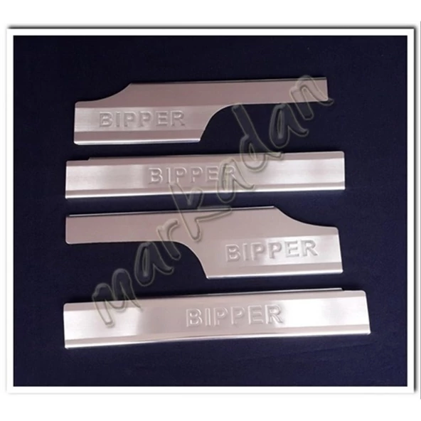 Markadan Peugeot Bipper Krom İç Kapı Eşiği 2008 Sonrası 4 Parça Paslanmaz Çelik ürün görseli