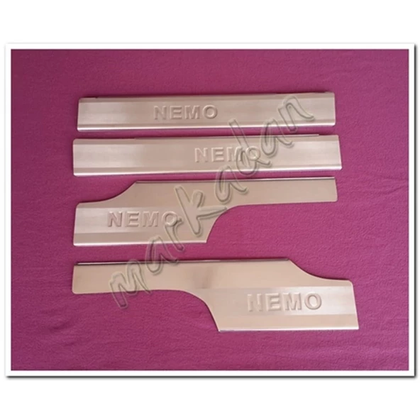 WOC Chrome Citroen Nemo Krom İç Kapı Eşiği 2008 Sonrası 4 Parça Paslanmaz Çelik ürün görseli