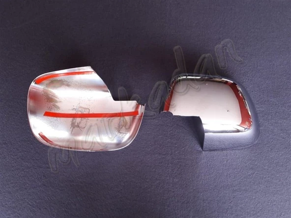 Markadan Nissan Micra Krom Ayna Kapağı 2010-2017 2 Parça Abs Krom - Resim 2