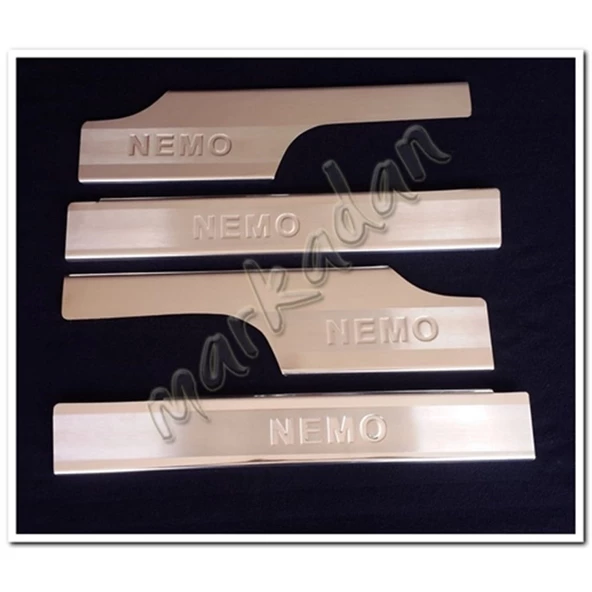 Markadan Citroen Nemo Krom İç Kapı Eşiği 2008 Sonrası 4 Parça Paslanmaz Çelik ürün görseli