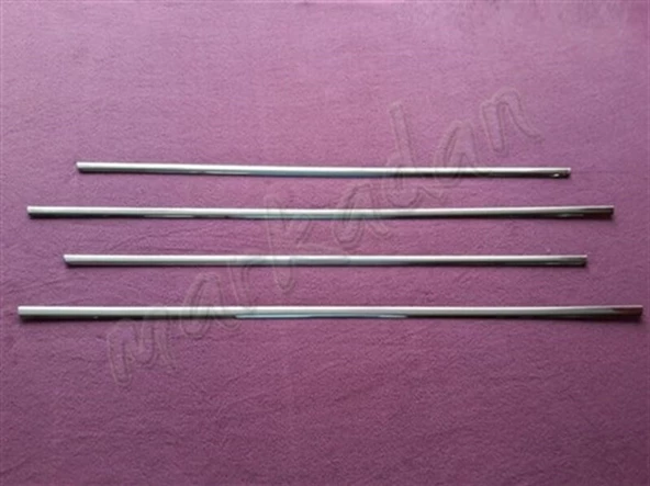 WOC Chrome Mercedes W201 Krom Cam Çıtası 1983-1993 4 Parça Paslanmaz Çelik ürün görseli 1