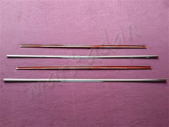 WOC Chrome Mercedes W201 Krom Cam Çıtası 1983-1993 4 Parça Paslanmaz Çelik - Resim 2