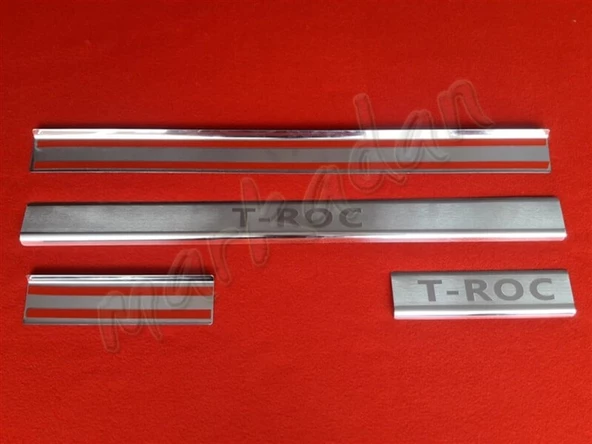 Markadan VW T-Roc Krom Kapı Eşiği 2017 Sonrası 4 Parça Paslanmaz Çelik - Resim 3