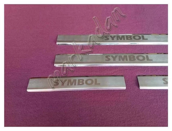 WOC Chrome Renault Symbol Kapı Eşiği 2009-2012 4 Parça Paslanmaz Çelik - Resim 4