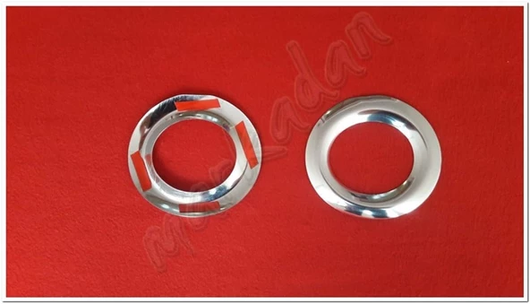 Markadan Mercedes Vito W447 Krom Sis Farı Çerçevesi 2014 Sonrası 2 Parça Paslanmaz Çelik - Resim 2