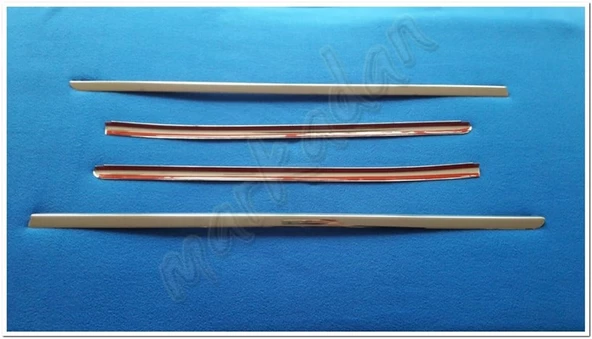 Dacia Duster Krom Cam Çıtası 2018 Sonrası 4 Parça Paslanmaz Çelik - Resim 3