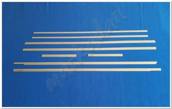 Mercedes Vito W639 Uzun Şasi Krom Cam Çıtası 2004-2014 8 Parça Paslanmaz Çelik ürün görseli