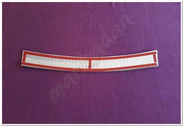 WOC Chrome Dacia Duster Krom Arka Tampon Eşiği 2010-2017 Paslanmaz Çelik - Resim 2