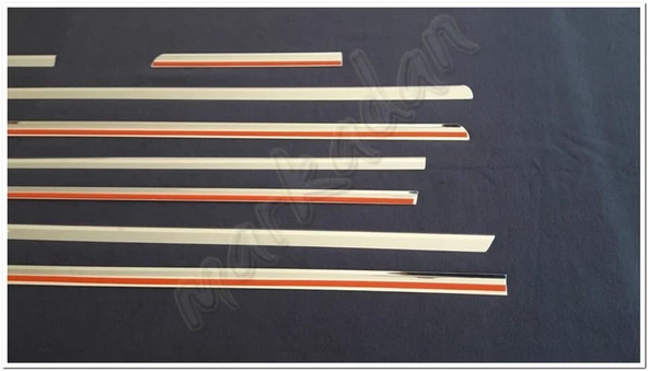 Markadan Mercedes Viano W639 Uzun Şasi Krom Cam Çıtası 2004-2014 8 Parça Paslanmaz Çelik - Resim 4