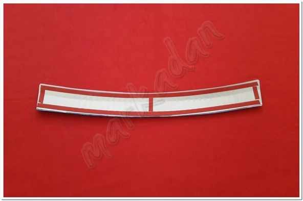 DB Chrome Dacia Duster Arka Tampon Üstü Nikelaj 2010-2017 P.Çelik - Resim 2