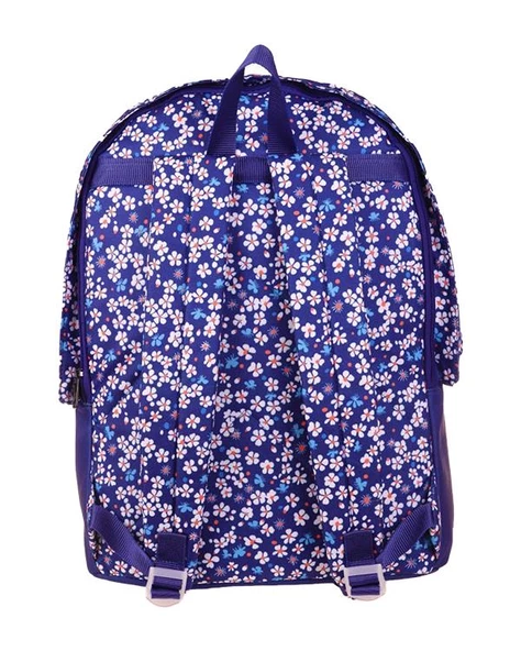 Kaukko Hat Sırt Çantası Navy Blue Flowers K1664 - 3