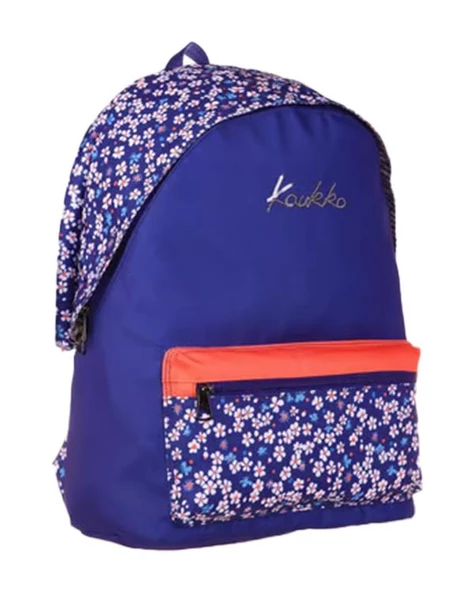 Kaukko Hat Sırt Çantası Navy Blue Flowers K1664 - 2