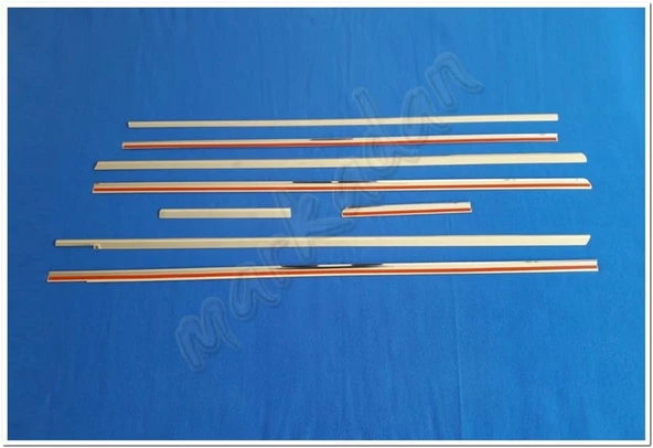 Mercedes Vito W639 Uzun Şasi Krom Cam Çıtası 2004-2014 8 Parça Paslanmaz Çelik - Resim 2