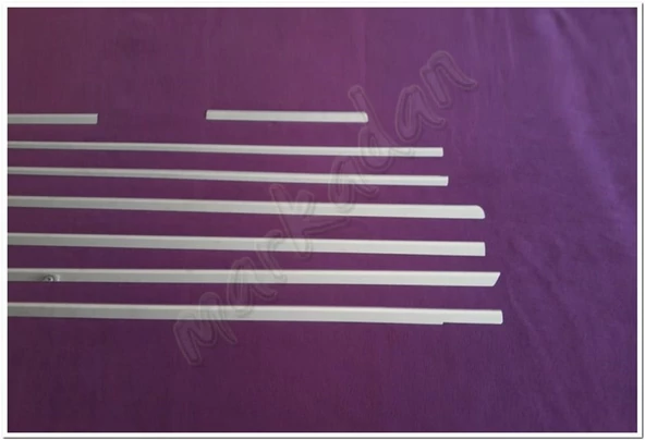 WOC Chrome Mercedes Vito W639 Uzun Şasi Krom Cam Çıtası 2004-2014 8 Parça Paslanmaz Çelik - Resim 3