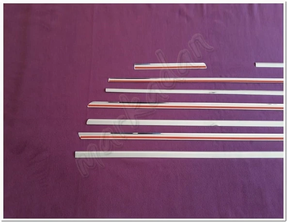 WOC Chrome Mercedes Viano W639 Extra Uzun Şasi Krom Cam Çıtası 2004-2014 8 Parça Paslanmaz Çelik - Resim 4