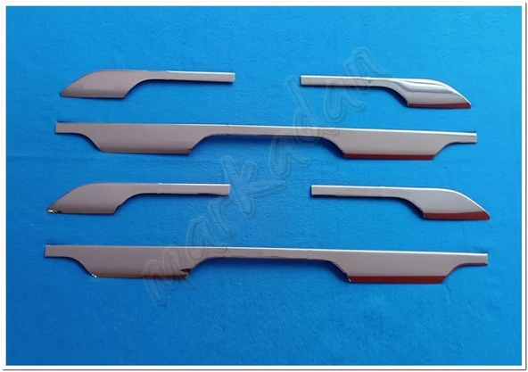 Dacia Duster Yan Marşpiyel Üstü Krom Çıta 2018 Sonrası 6 Parça Paslanmaz Çelik ürün görseli