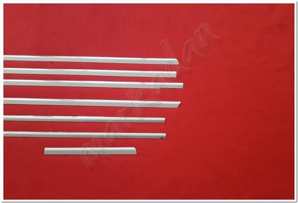 DB Chrome Mercedes Vito W639 Kısa Şasi Cam Çıtası Nikelajı 2004-2014 8 Parça P.Çelik - Resim 4