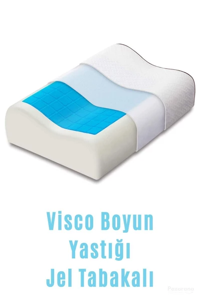 Jel Visko Yastık Visko Jel Yastık Jelli Ortopedik Boyun Destekli Visco Yastık