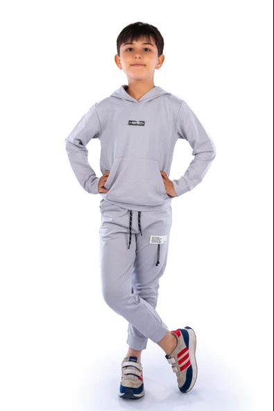 Class Kanguru Cepli Kapüşonlu Çocuk Eşofman MNK10071 - 9