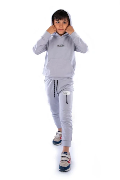 Class Kanguru Cepli Kapüşonlu Çocuk Eşofman MNK10071 - 4