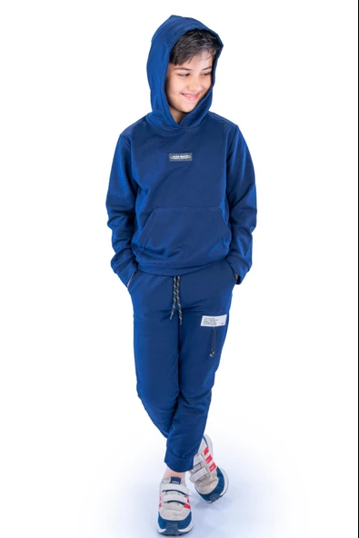 Class Kanguru Cepli Kapüşonlu Çocuk Eşofman MNK10071 - 12