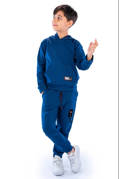 Team Kanguru Cepli Kapüşonlu Çocuk Eşofman MNK10074