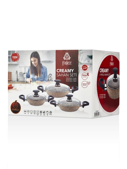 Falez Creamy 6 Parça Sahan Set - 7
