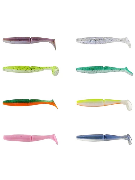 Captain 3516 Pukka Shad 9cm 7gr Levrek Silikonu 5 Adet Suni Yem ürün görseli