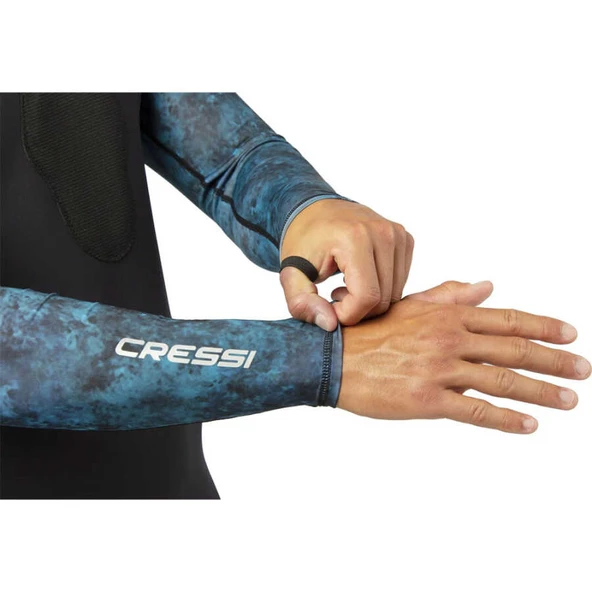 Cressi Cobia Rashguard Shirt  BLUE CAMO L - Resim 7