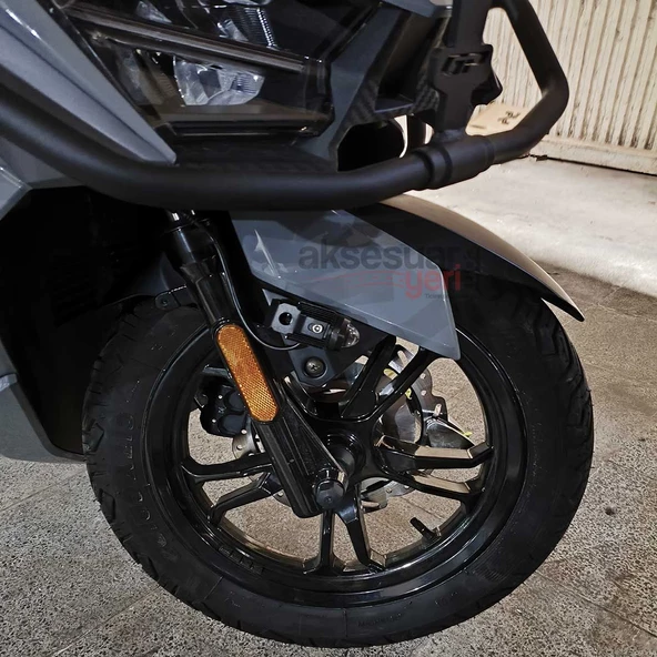 Sym Jet x 125 Motosiklet Sis Farı - Mercekli 2 Renkli Beyaz ve Sarı Led Far - 5