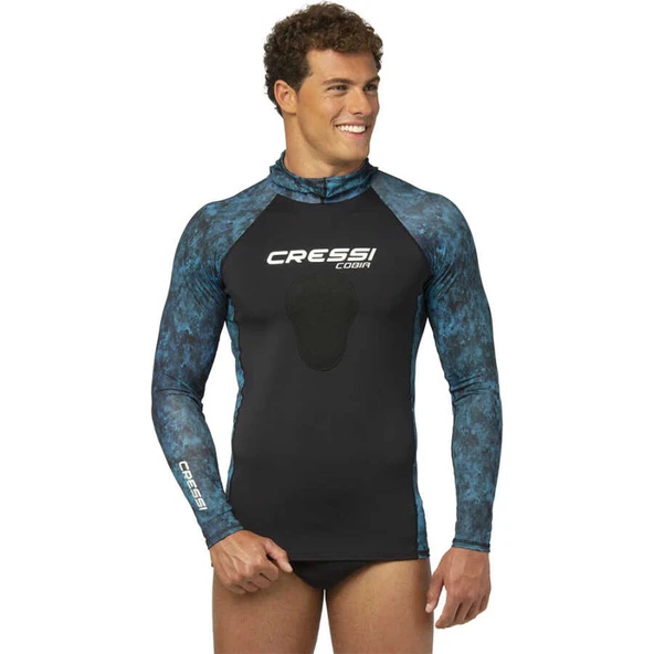 Cressi Cobia Rashguard Shirt  BLUE CAMO S - 6