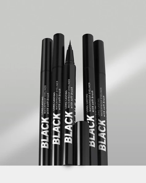 Lamel Yumuşak Fırçalı Siyah Eyeliner No 401 - 6
