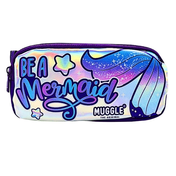 Muggle 3 Bölmeli Mermaid Okul Sırt Çantası + Kalemlik - 5