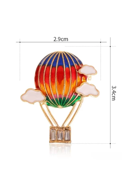 Uçan Renkler Balon Broşu - Resim 2