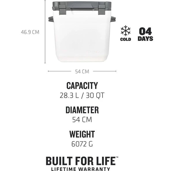 Stanley 10-01936-039 Adventure 28 Litre Taşınabilir Soğutucu Kamp Buzluğu - Beyaz - 3