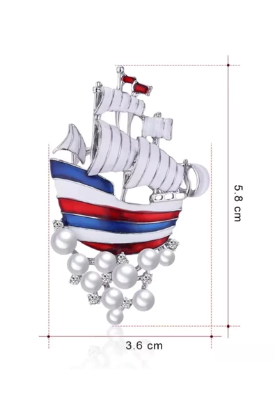 Okyanus Macerası Gemi Broşu - Resim 3
